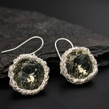 Load image into Gallery viewer, Silver Night Earrings
