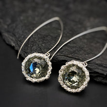 Load image into Gallery viewer, Silver Night Earrings
