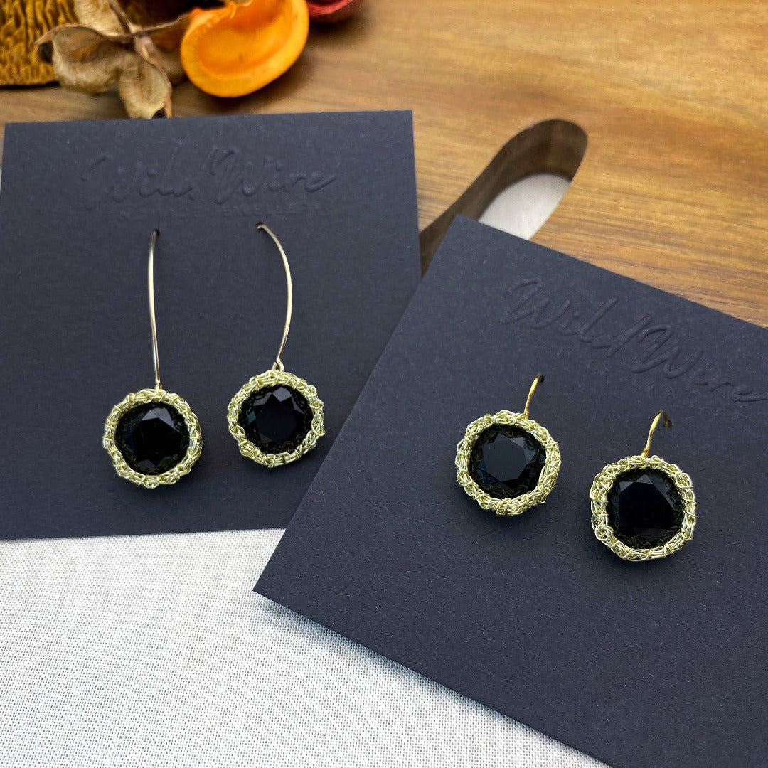 Louisette Jet Black Earrings S00 - Fashion Jewellery M00949