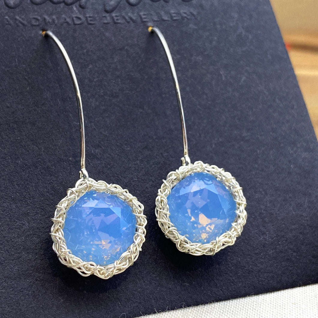 Air Blue Opal Earrings