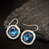 Denim Blue Earrings